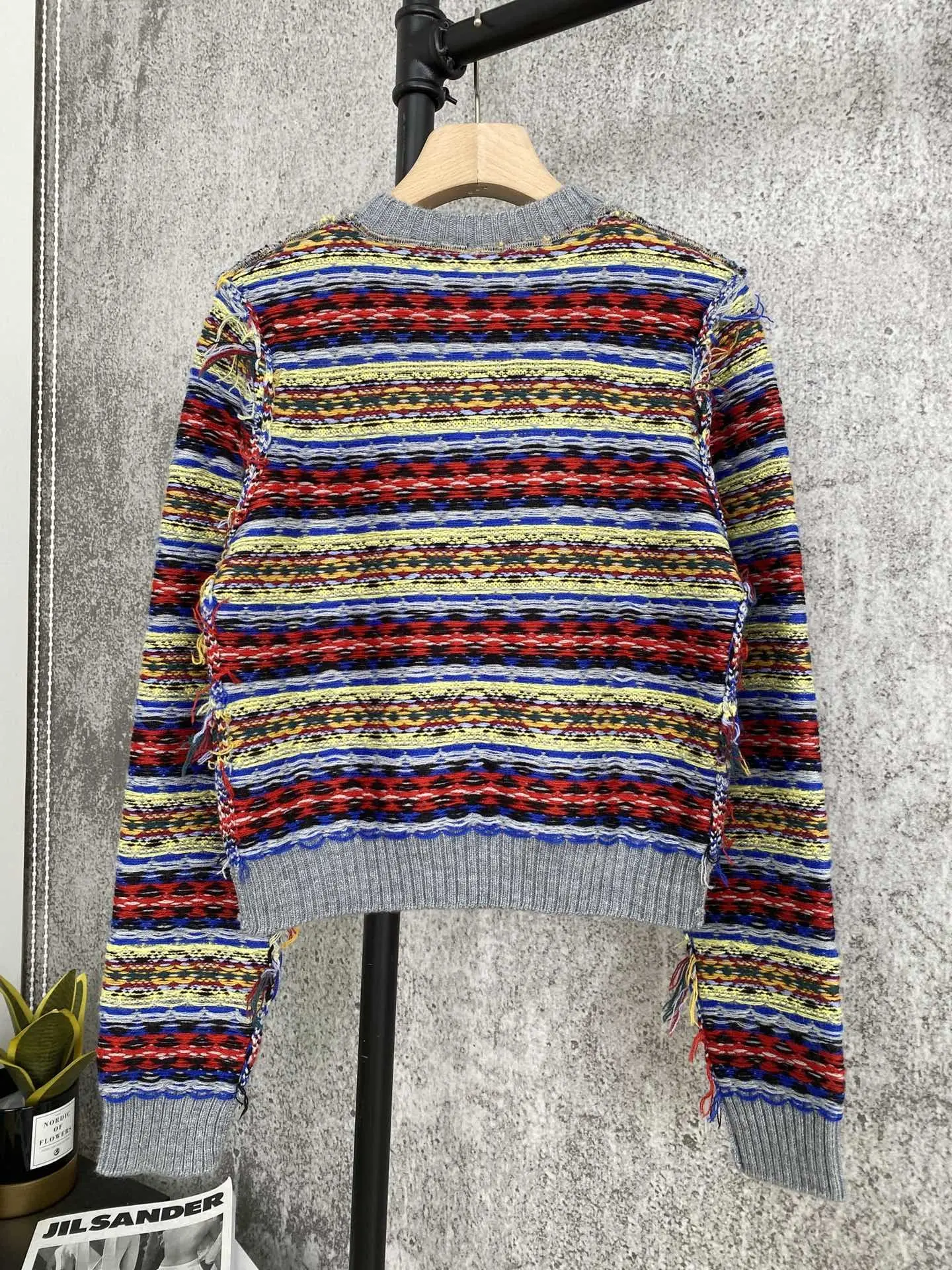 fashion 2021 new ladies long sleeve sexy casual color contrast knit top 1028