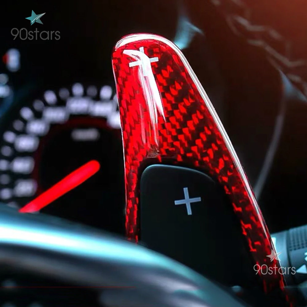 Рычаг переключения передач на руль из углеродного волокна для Chevrolet Camaro Corvette C7 2016