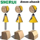 Фреза для фаски с хвостовиком 8 мм, фреза 15, 22,5, 30 градусов для деревообрабатывающего станка, 1 шт.