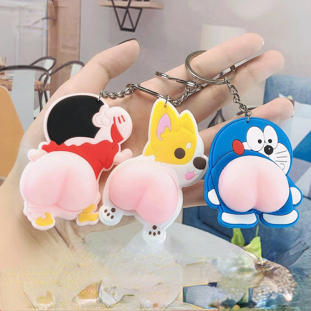 

Мультяшная наклейка на задник против столкновений, милая наклейка на задник, креативная застежка для ключей с защитой от царапин, аксессуар...