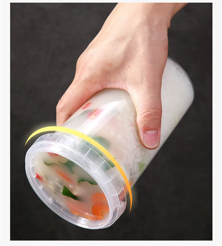 Одноразовый чаша одноразовые посылка суповая чашка запаянный герметичный чехол