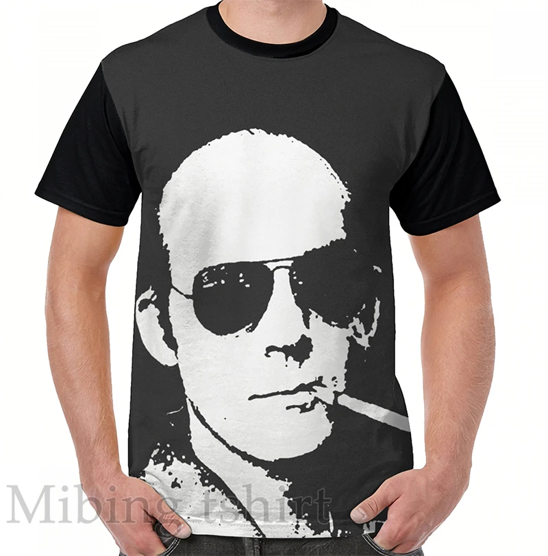 Футболка Мужская/женская с забавным принтом топ графическим Hunter S Томпсон