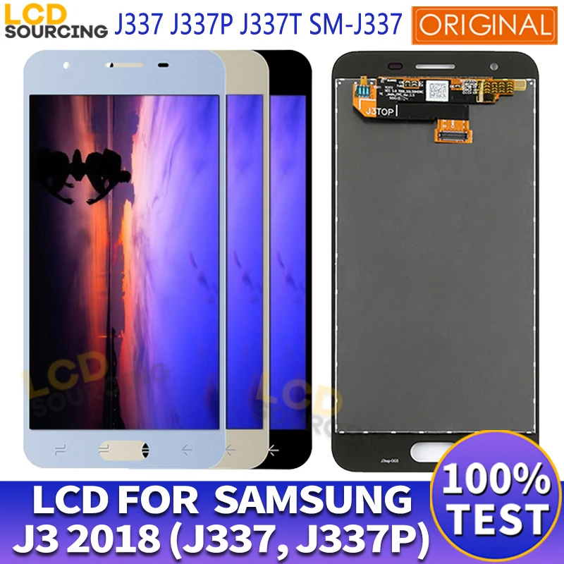 ЖК-дисплей 5 0 дюйма для Samsung J3 2018 J337 J337P J337T SM-J337 сенсорный экран дигитайзер в сборе