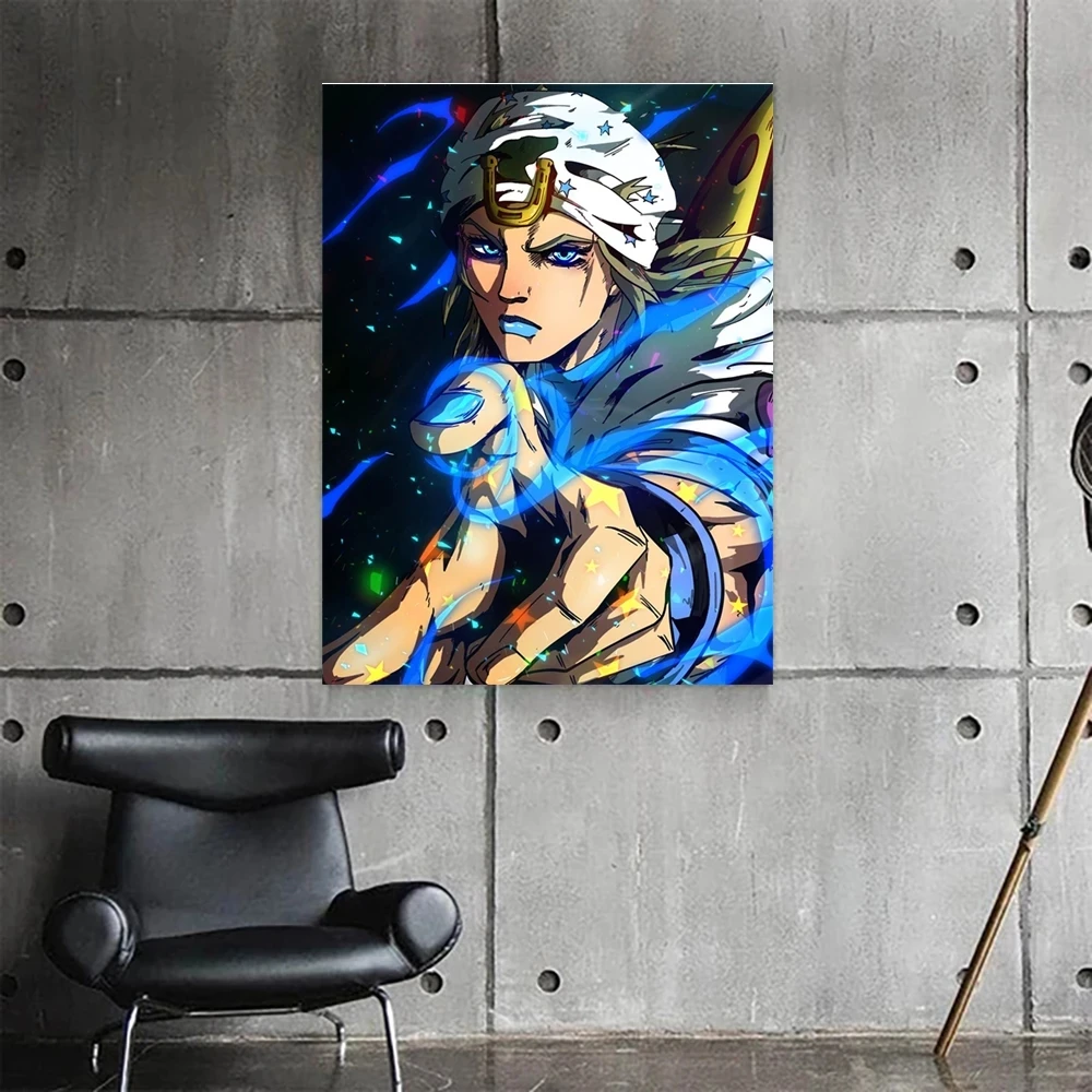 

Hd Prints Jojo Bizarre Adventure Picture Wall Artwork Modular Painting Blue Poster Canvas Living Room Home Decoration No Frame