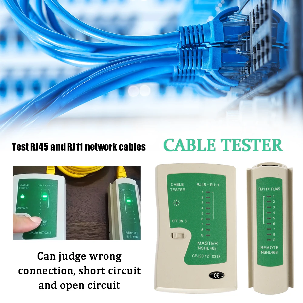 Cable-Tester Connector-Plug Crimper Network Wire-Stripper Ethernet-Lan-Kit Cat5e Rj45 | Мобильные телефоны и аксессуары