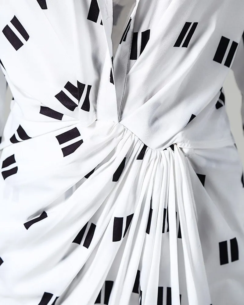 Элегантное осеннее классическое офисное асимметричное платье уличная Женская