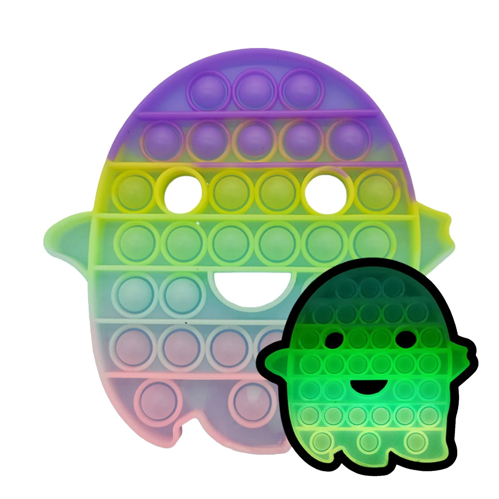

Halloween Decoration Luminous Pumpkin Ghost Push Bubble Fidget Toys Simpl Dimmer Dimple Antistress Toy Stress Relief Games #80