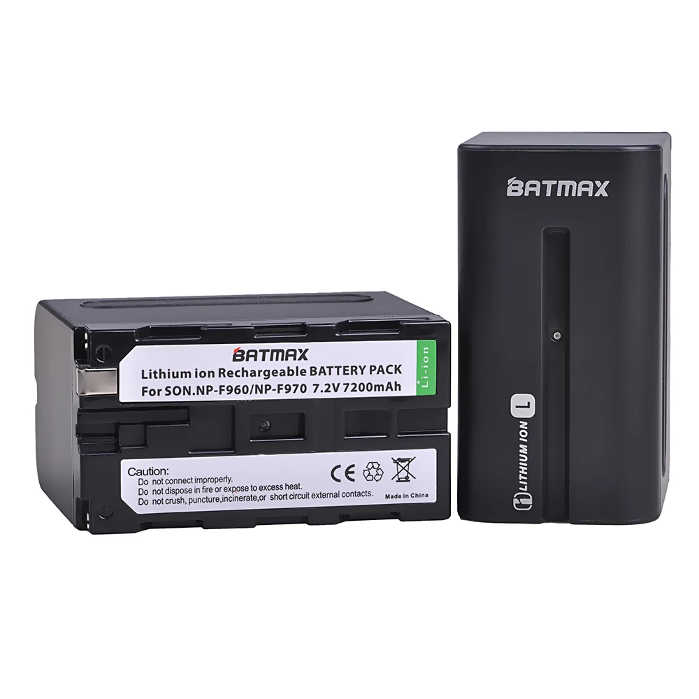 Аккумулятор Batmax 3x NP-F970 NP-F960 + двойное зарядное устройство USB со светодиодной