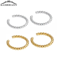 real sterling silver 925 clip ear piece simple layer earrings for women stackable korean clip on earrings no piecing kolczyki