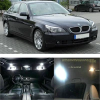 led interior car lights for bmw e60 04 10 room dome map reading foot door lamp error free 12pc
