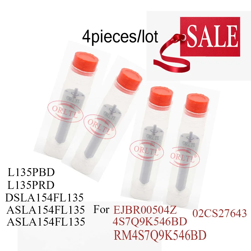 4 шт. L135PBD L 135 PBD Форсунка дизельного топлива L135PRD для F0RD EJBR00504Z 4S7Q9K546BD 02CS27643 RM4S7Q9K546BD