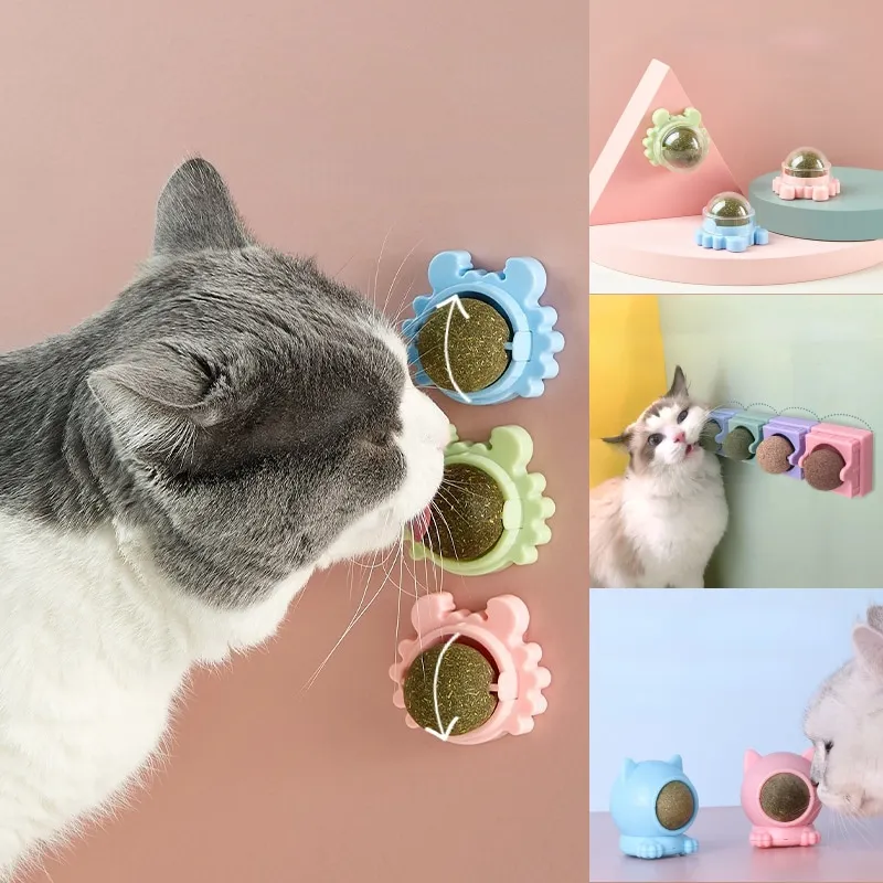 

New 360° Rotation Natural Catnip Pet Roducts Cat Chewing Toy Accessories Kitten Edible Treating Cleaning Teeth Teasing Supplies