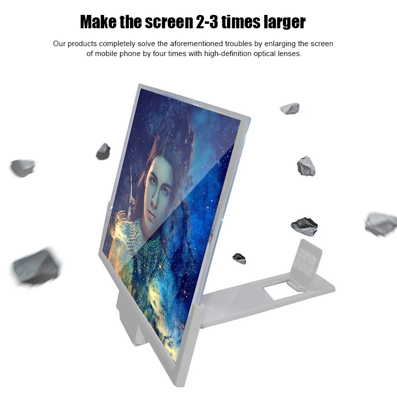 14 inches 3d hd phone screen magnifier amplifier movie video enlarger screen phone screen amplifier bracket holders stands free global shipping