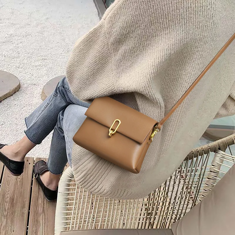 

Small bag 2021 new fashion fashionable leather women's Bag Messenger Bag Shoulder Bag 2020 versatile small square bag armpit bag