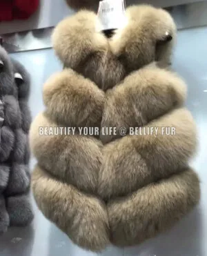 Зимний женский жилет без рукавов из натурального меха Женское пальто Роскошные