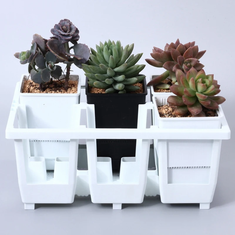 

High-Waisted Flower Pot Set Thickening Deepen Plastic Succulent Drainage