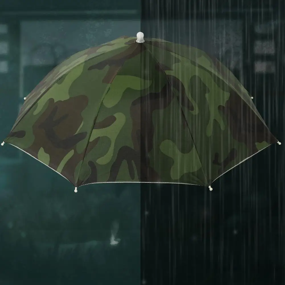 Портативный Складной Зонт от дождя уличный водонепроницаемый головной убор с