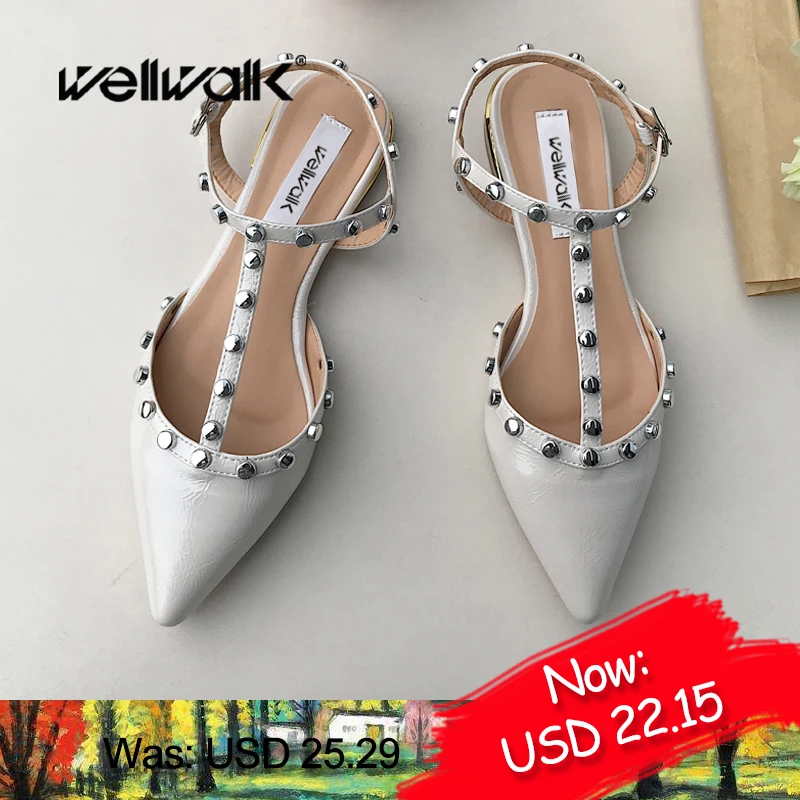 Женская обувь туфли на плоской подошве балетки с острым носком ремешком