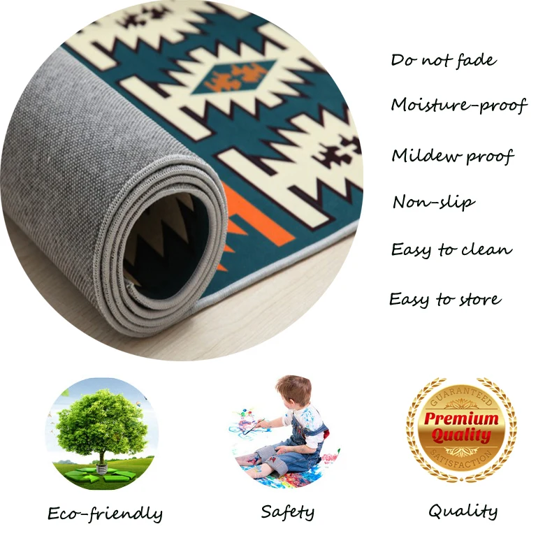 Круглый ковер свежий для детей обучения с принтом домашних животных