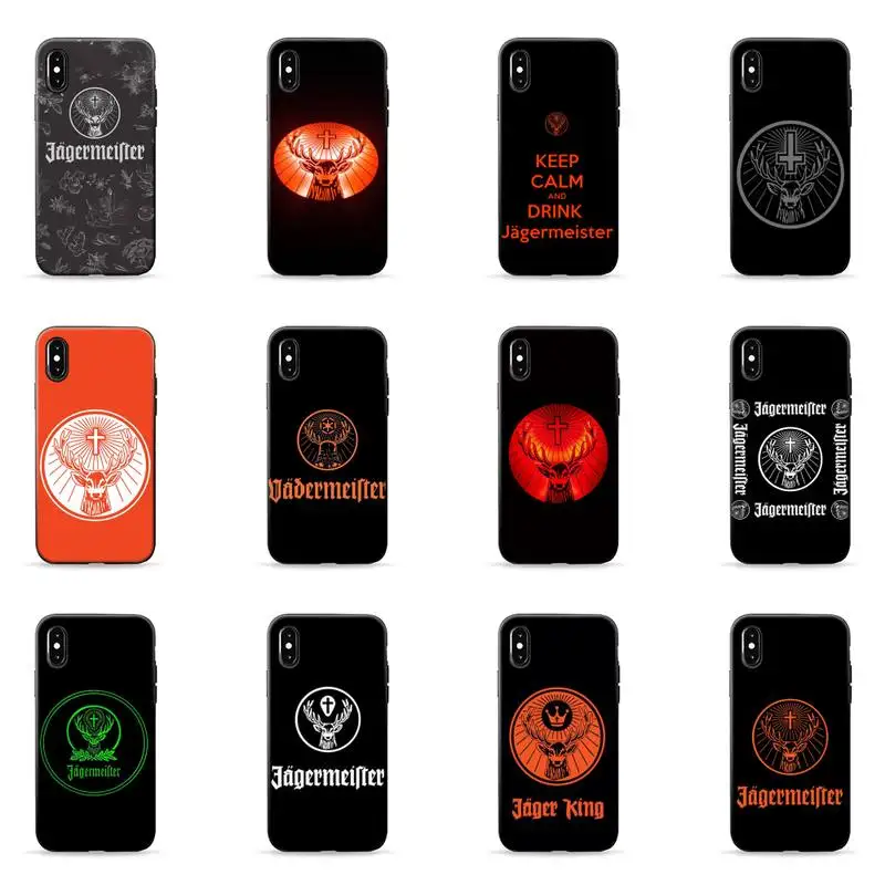 

Jagermeister logo Phone Case for iPhone 7 8 11 12 Pro X XS Max XR Samsung A S 10 20 30 50 70 Plus pro mobile bags