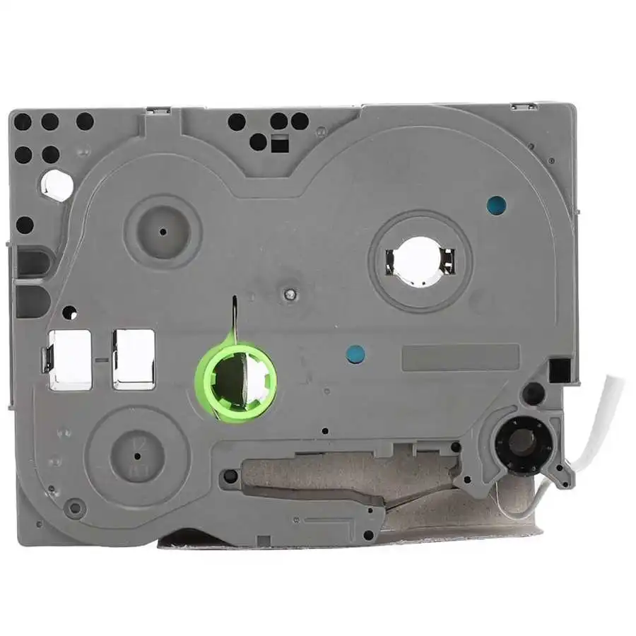 Labeling tape Ribbon for Brother printer sticker Printing paper PT-E100B PT-9700 12mm Black on matte silver |