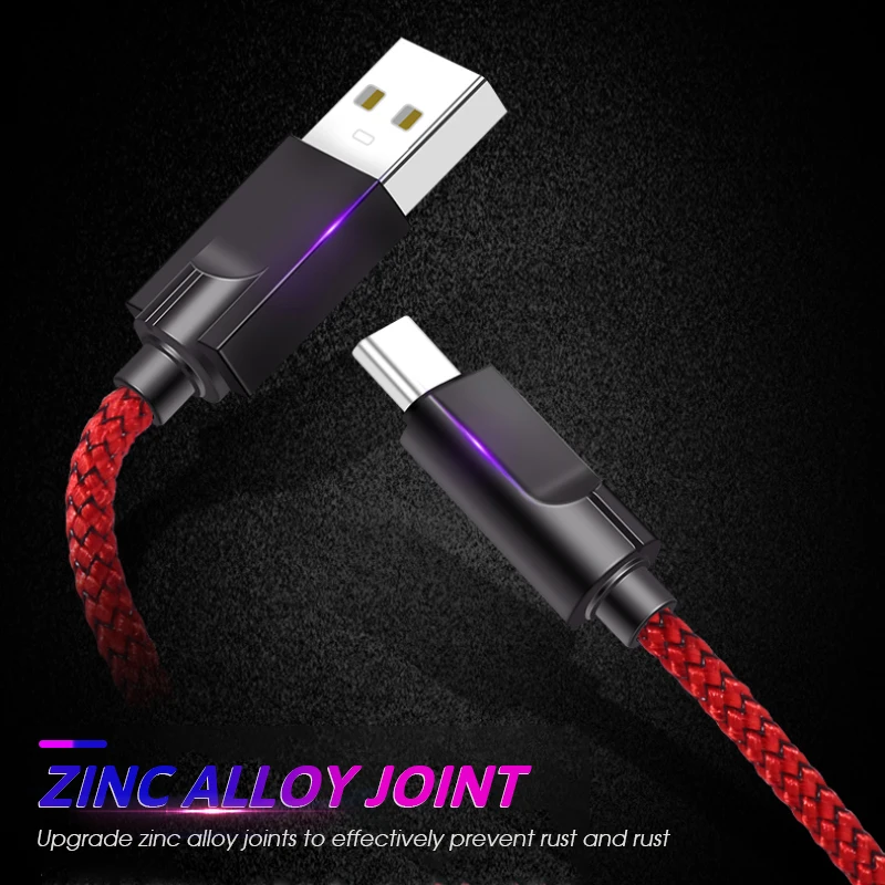 1 м 3AFast кабель для синхронизации данных и зарядки Samsung Andriod Micro USB Type C мобильный