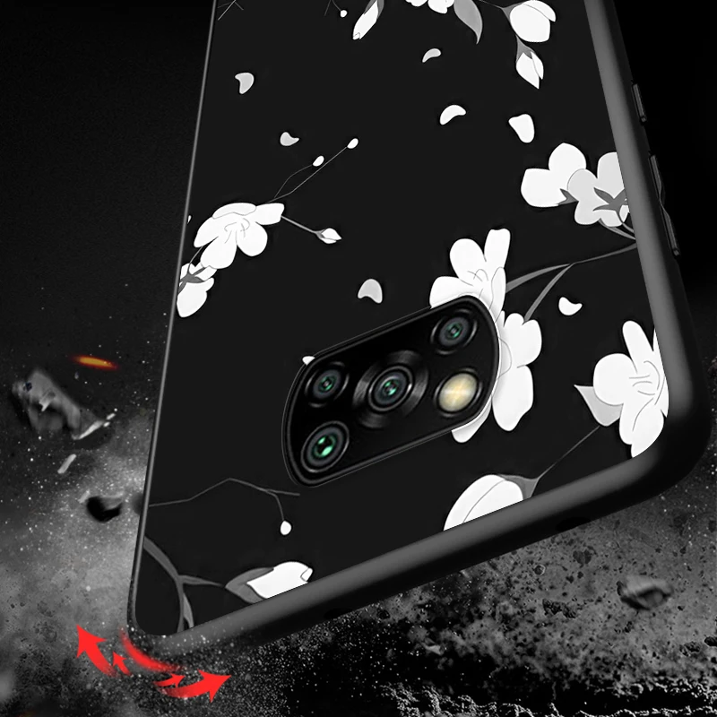 Силиконовый мягкий черный чехол для телефона Xiaomi Poco X3 GT NFC M3 F3 C3 M2 F2 X2 Pro Mi Mix 3 Play 5 6 |