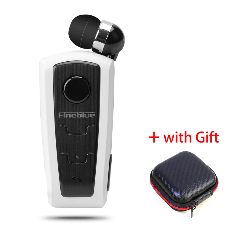 White no box Fineblue F910 беспроводные Bluetooth наушники Handsfree стерео Bluetooth наушники клип whit микрофон телефон напоминаем цифр для телефона - Цвет: White no box