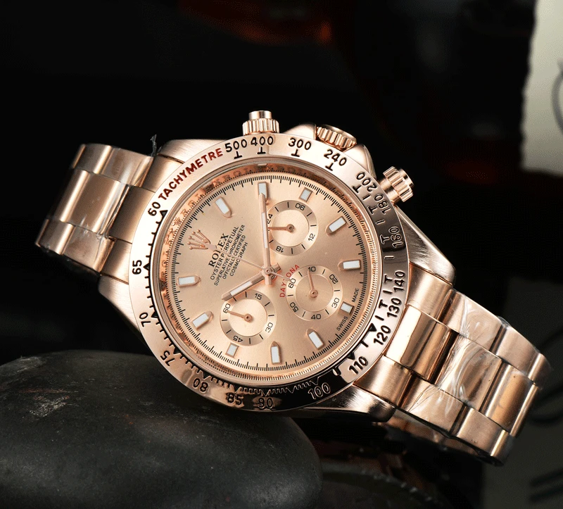 

Мужские деловые Роскошные многофункциональные кварцевые часы с 6 ручками и хронографом, часы из нержавеющей стали, мужские часы OS Move t 49