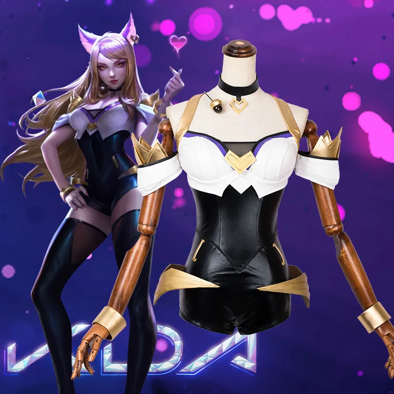 Игра LOL KDA Косплей Костюм Ahri косплей костюм игра Наряд полный комплект K/DA группа