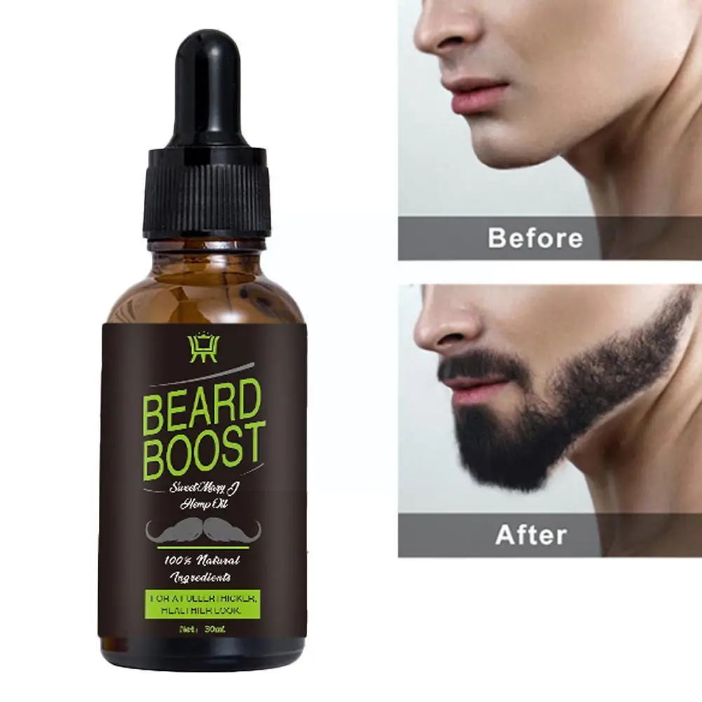 

30ml Men Beard Lasting Moisturizing Oil Natural Organic Beard Growth Thick Grooming Beauty Products Anti-flaking Care P0Q5