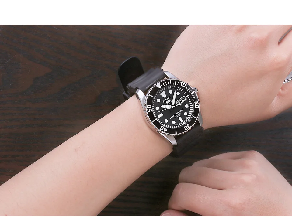 Seiko часы мужские 5 автоматические часы люксовый бренд водонепроницаемые спортивные наручные часы Дата мужские часы для дайвинга relogio masculin SNZF