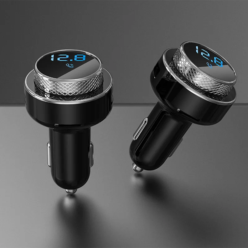 

Автомобильный беспроводной комплект громкой связи Bluetooth 5,0 FM-передатчик MP3-плеер радиоадаптер с функцией индикации воспроизведение U-диска