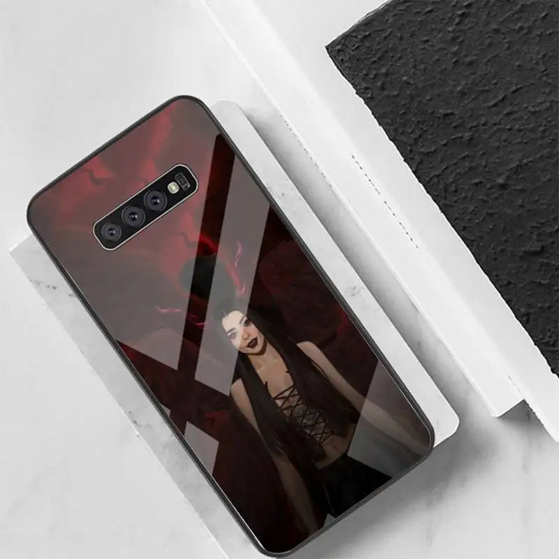 

Sexy Devil Woman Phone Case Back Cover For Samsung Cases S20 Plus S10 NOTE 8 9 10 10PRO Tempered Glass Soft Silicone Edge