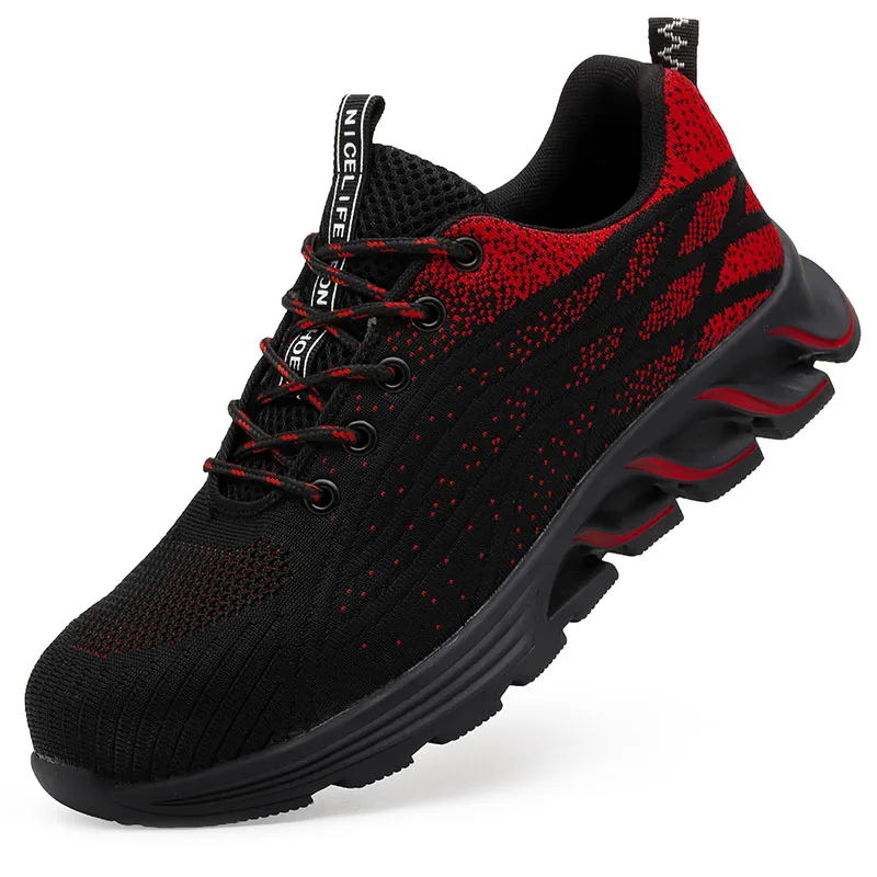 

Indestructible Shoes Men Safety Work Shoes with Steel Toe Cap Puncture-Proof Boots Lightweight Breathable Sneakers Dropshipping