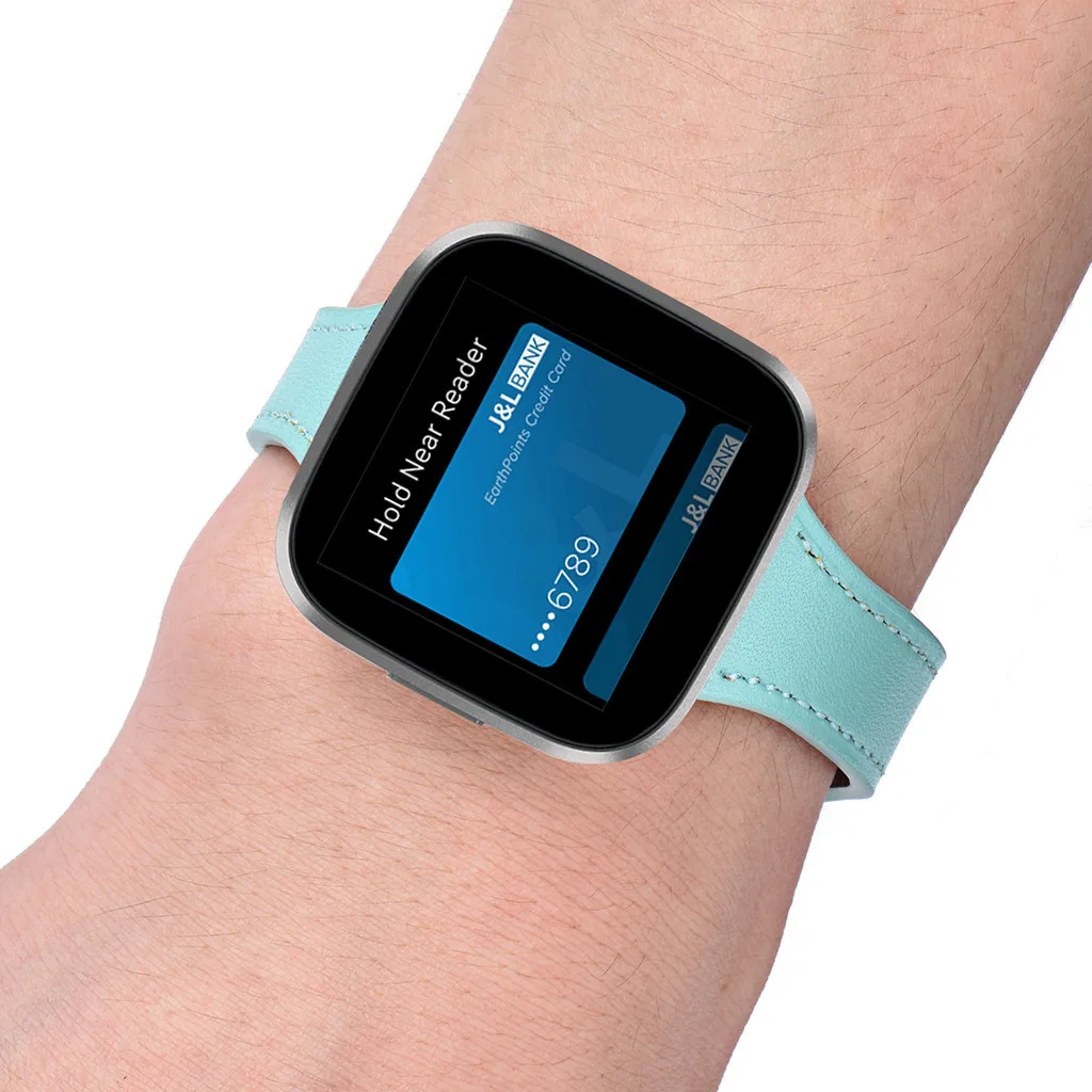 Замена браслета роскошный кожаный ремешок для Fitbit Versa 2 Смарт часы ремешок сменный браслет наручных часов ремешок для умных часов Ремешок