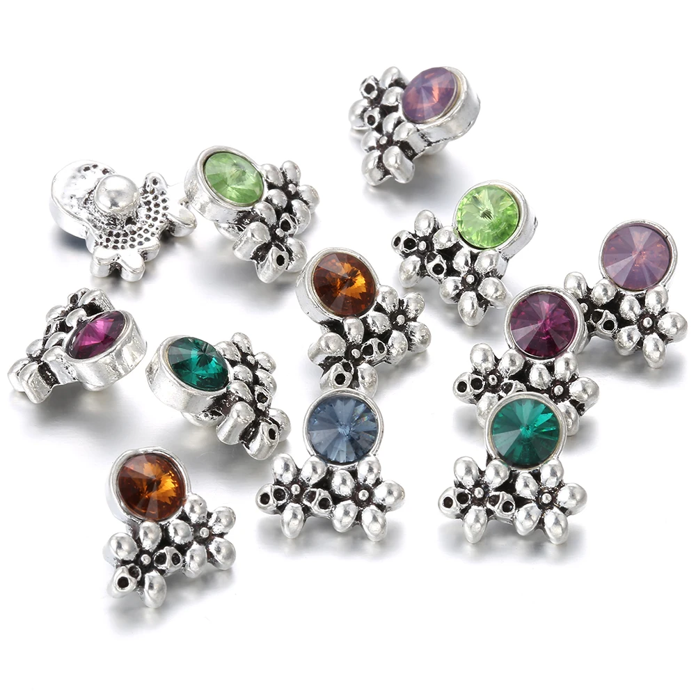10 шт./лот высокое качество 12 мм оснастка ювелирное изделие горный хрусталь цветок