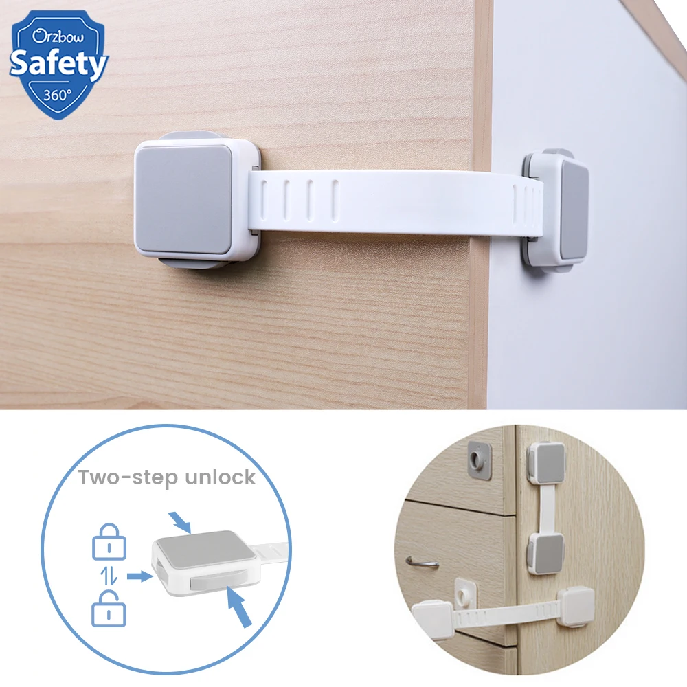 Защитный замок для детей регулируемый дверей шкафа Многофункциональный защиты