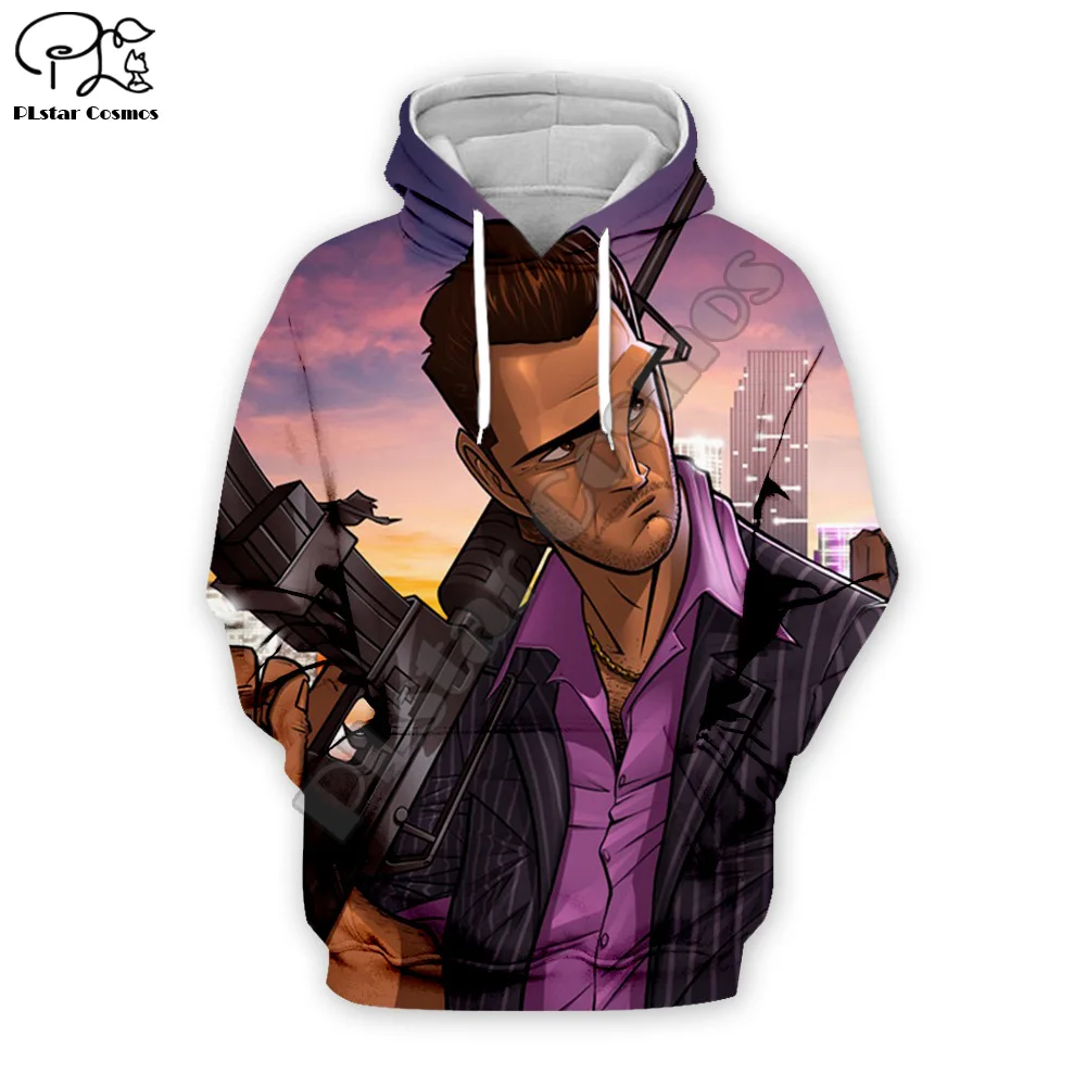 Уличная одежда унисекс PLstar Cosmos 3 с принтом ГТА зло город и защитой от