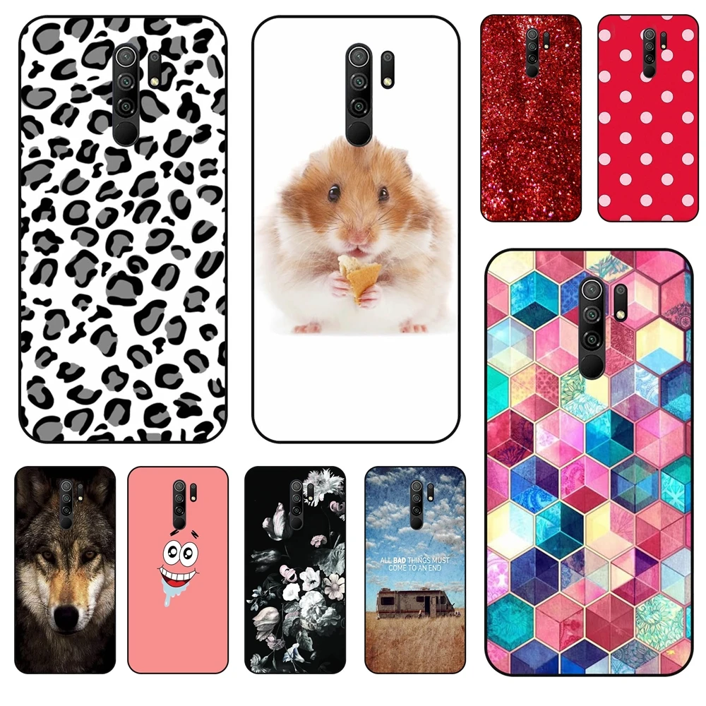 Мягкий ТПУ Живая Любовь телефон для Redmi 9 Лучшая цена мягкая искусственная кожа