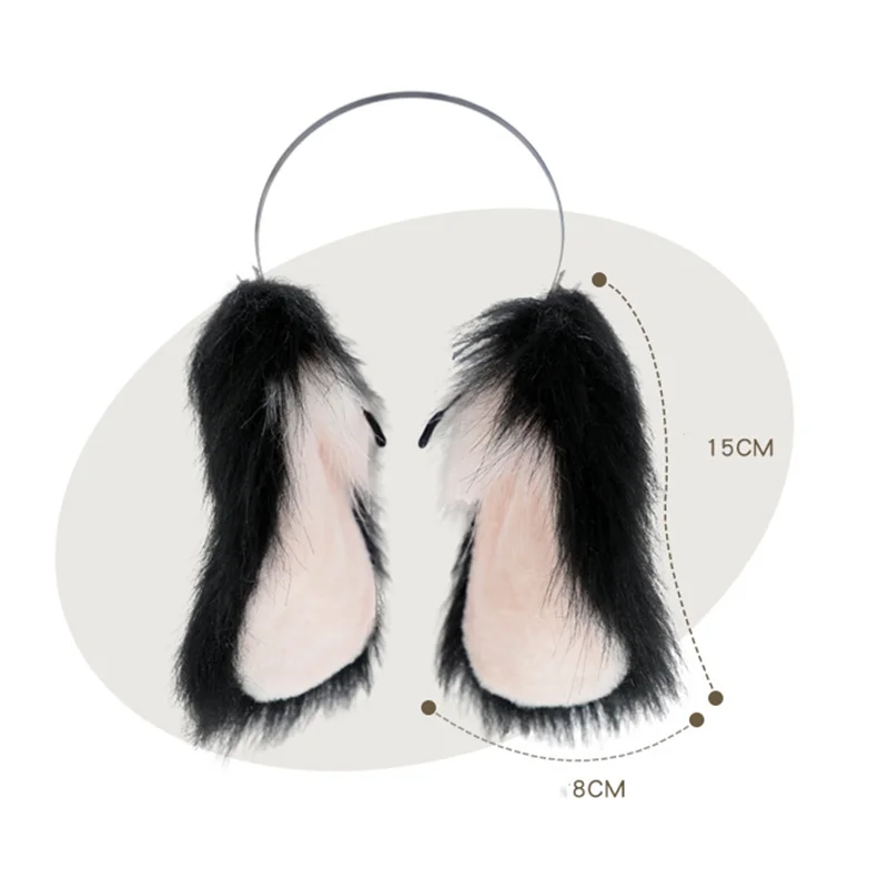 Повязка для волос Kawaii женщин и девочек милая собака кролик плюшевая повязка на