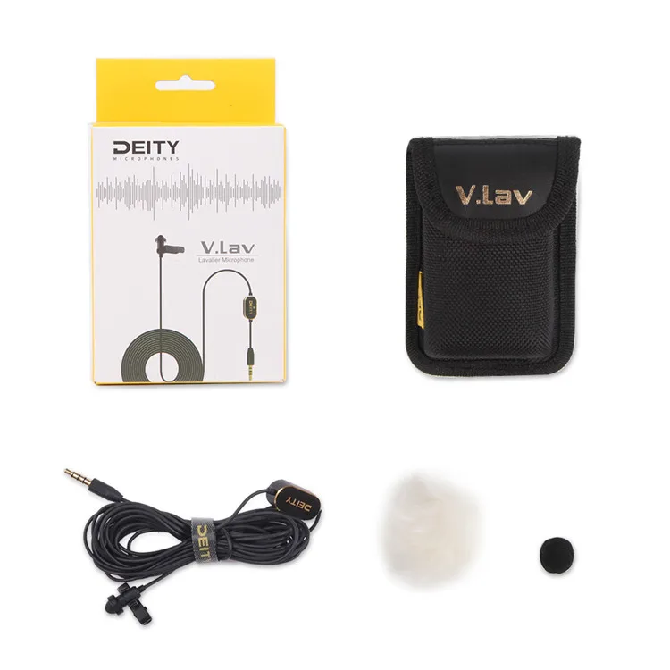 

Deity V.lav Aputure Lavalier Microphone Professional Omnidirectional Condenser Mic for Mobile Phone Pad Recorder