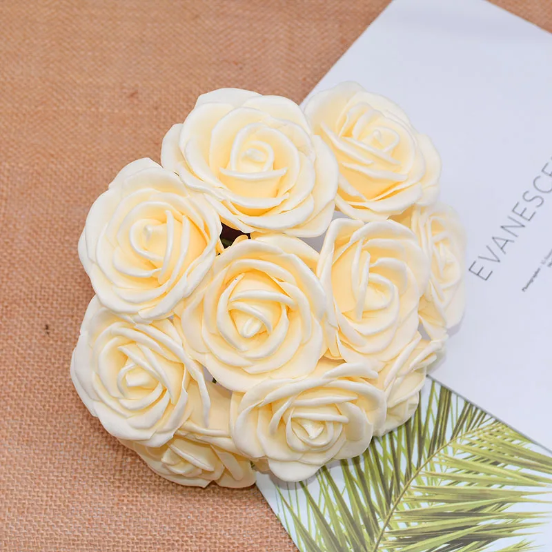 5/10 шт. 8 см Искусственный Пена роза искусственный цветок букет невесты