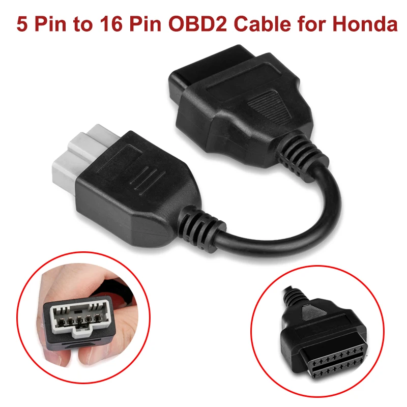 Кабель OBD2 Диагностический с 5 штырьками на 16 штырьков 20 см | Автомобили и