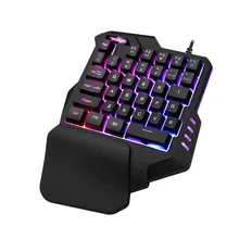 G30/G40 35 Keys One-handed Membrane Keyboard Gaming Keyboards Wired Gaming Keyboard with RGB Backlight Mini Keypad