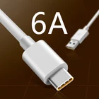 Кабель USB Type-C, 6 А, для быстрой зарядки, USB C, зарядное устройство, провод для передачи данных для Huawei, Xiaomi Redmi note 8, кабель Type-C для ноутбука, ПК, планшета