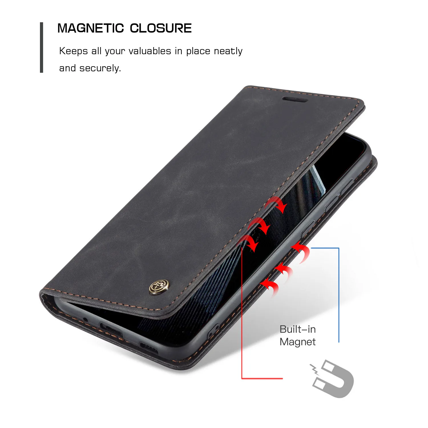 Кожаный чехол для Samsung Galaxy S20 Ultra Plus CaseMe Ретро кошелек роскошный магнитный