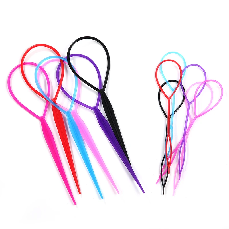 2 шт./лот инструменты для укладки волос пластиковая петля сделай сам шпильки