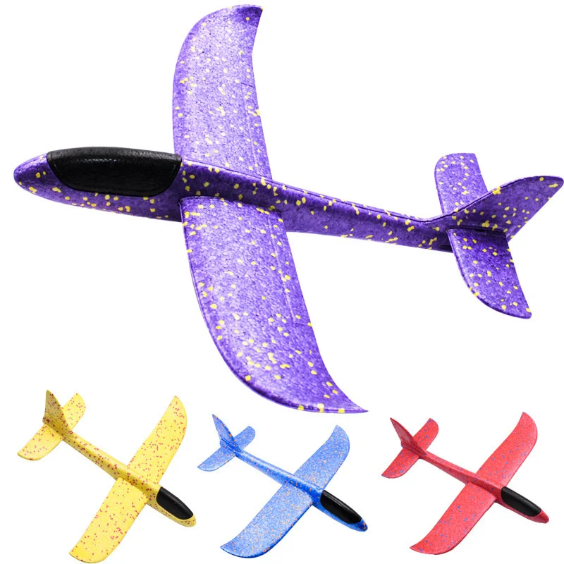 48CM EPP Hand Throw Airplane Foam Plane Flying Model Gliders Outdoor Aircraft Toys For Children Kids Gift 2021 | Игрушки и хобби