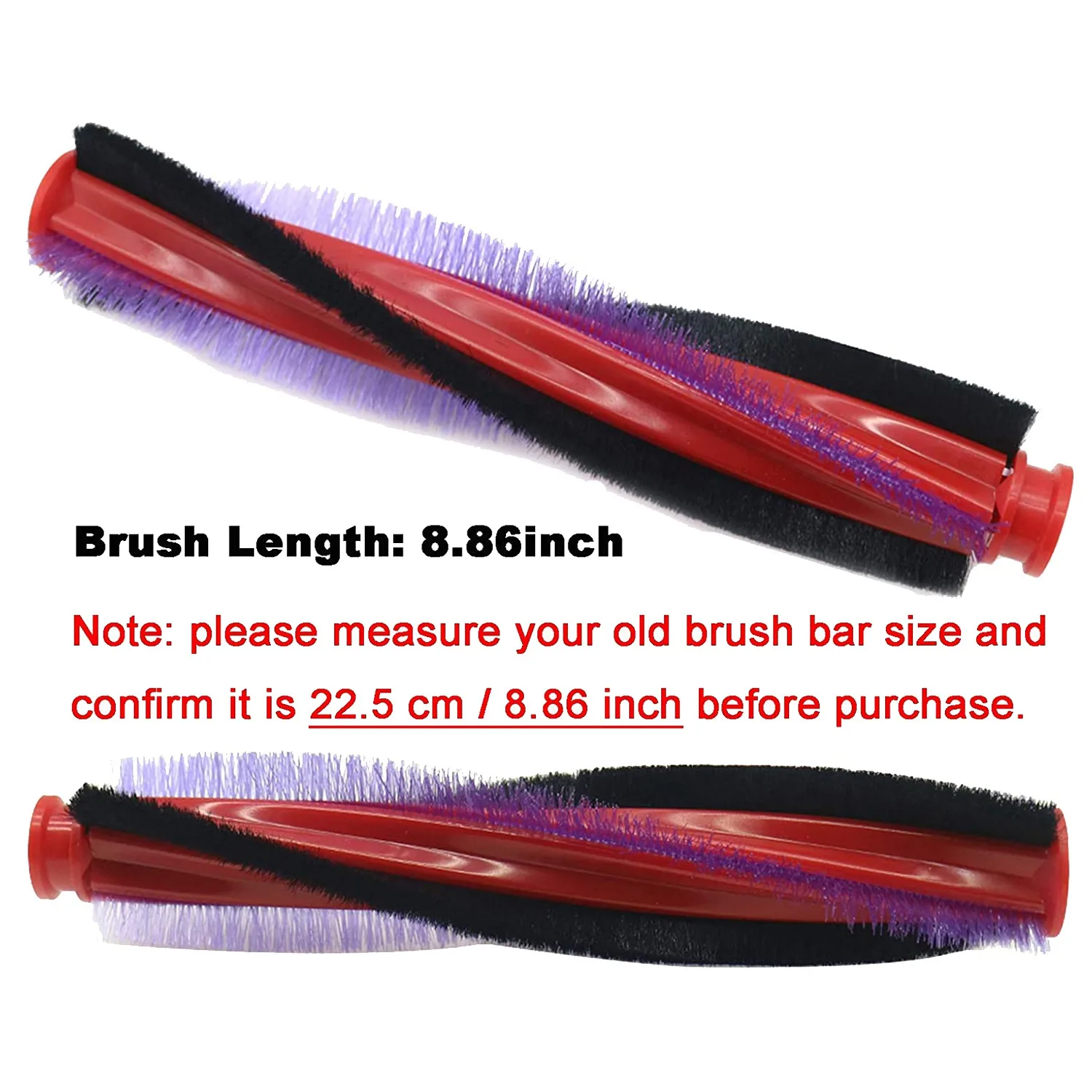 

Brush Bar Rolling Brush with 24.7cm Flat Nozzle Head Replacement for Dyson V6 DC59 DC62 Vacuum Cleaner